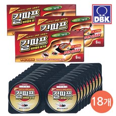 킬파프 바퀴벌레 제거제(큰바퀴용) 6입x3살충제, 킬파프 바퀴벌레 제거제[큰바퀴용] 6입x3