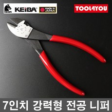 게이바 KEIBA 전공 니퍼 니뻐 펜치 175mm 일제 ET-226, 1개