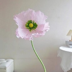 자이언트 페이퍼 플라워 만들기 세트 DIY 종이꽃 포토존, 라이트 핑크 DIY