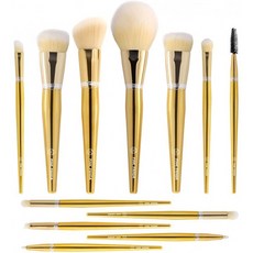 PINKPANDA 18k 골드 도금 메이크업 브러쉬 12 pcs 전문 메이크업 브러쉬 세트 프리미엄 합성 화장품 파운, 단일상품, 단일상품