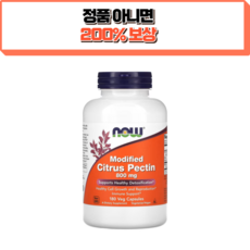 나우푸드 MCP 저분자량 시트러스 펙틴 800mg 180정 식물성캡슐, 1개