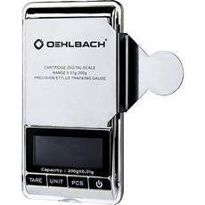 OEHLBACH Tracking Force Tonarm Scales - Precise Digital Scale with High Accuracy (0.01 g) for Pickup, Silber