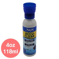 에이피아이 API 아큐클리어 118ml 4oz 빠른백탁제거 녹조현상 제거 수질개선제 미국 정품, 1개