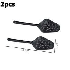 채반 스푼 긴 손잡이 도구 소쿠리 배수 스쿠프 파스타 스파게티, 2) 2pcs