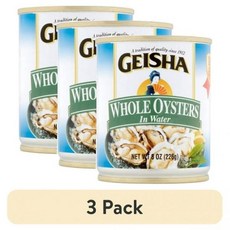 Geisha 게이샤 저지방 통굴 캔 통조림 226g, 3 Pack, 3개