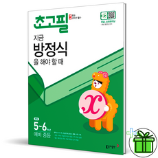 [사은품] 초고필 지금 방정식을 해야 할 때 초등 5 6 학년, 초등5학년