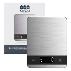 Kiboli數位背光觸控式不鏽鋼廚房電子磅秤, 混色, 單品, 1kg