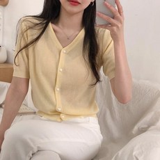남자반팔카라니트가디건