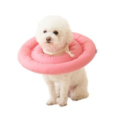 두유레디 강아지 넥카라 고양이 애견 깔대기 상처보호 S/4XL, 시즌2, 핑크, 3XL