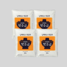 청정원 미원 맛소금 500g 4개 소금 조미료