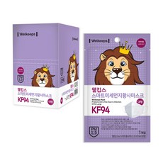 [25매] KF94 KF80 웰킵스 마스크 대형 중형 소형 초소형 웰킵스몰 비말차단 국산, KF94 대형 25매