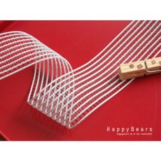 S라인 소프트터치고무줄_38mm/2마/탄력성 짱 부드러움 짱 /망사 고무줄/허리고무줄/, 화이트 폭35mm, 1개