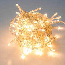 크리스마스 장식 전구 간접 라인 조명 겨울감성 무드등 투명선 LED 200구 20M, 투명선_전구색, 1개