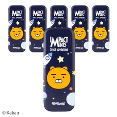 카카오프렌즈 민트 무설탕 캔디 스페이스어드벤처 페퍼민트, 6개, 9g