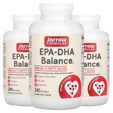 자로우포뮬러스 오메가3 1200mg EPA-DHA Balance 240정 2+1, 3개