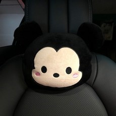 차량용 목쿠션 자동차용 헤드레스트 목베개 크리에이티브 캐릭터 큐티 미키 차에 목베개 목베개 경추시트 허리쿠션, 미키 헤드레스트, 1개