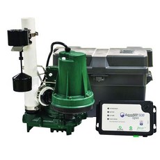 Zoeller 5080006 Aquanot 508 ProPak53 배터리 백업 포함 사전 조립 섬프 펌프 시스템, 1개