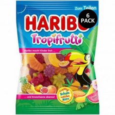 하리보 트루피르푸티 젤리 175g 6팩 Haribo Tropifrutti, 200g, 6개