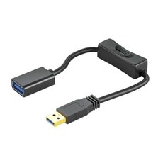 100cm USB 2.0 남성- 연장 데이터 케이블 LED 스트립 팬 충전기 노트북 책상 램프 용 ON/Off 스위치 포함, 03 200cm 3.0 black, 1개
