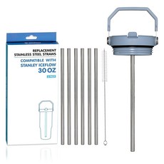 Marchoose Staney 얼음 흐름용 교체용 스테인리스 스틸 빨대 Staney Ice Fow 591.5m(20)용 1, 30oz, 1개