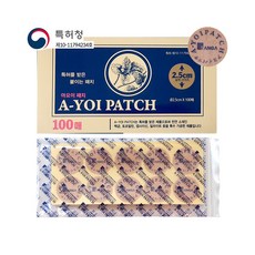 동전 아요이패치파스 100매입 1갑 근육통붙이는파스밴드 특허, 1개