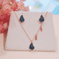 골든듀물방울목걸이