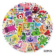 넘버블럭스스티커 매거진 Numberblocks 애니메이션 패턴 diy, 1개, B