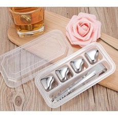 기타 안 녹는 얼음 아이스큐브 4p(+집게) 녹지않는얼음, 4개