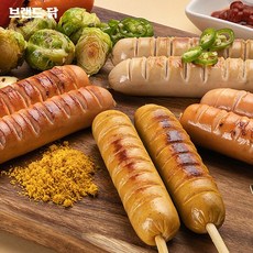 [브랜드닭] 닭가슴살 소시지바 70g, 4종혼합(각2팩), 8개