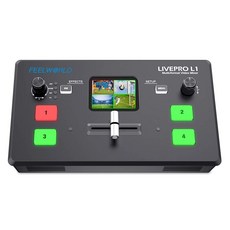 Feelworld LivePro L1 V1 L1V1 멀티 카메라 비디오 라이브 스트림 믹서 스위처 HDMI 입력 4개 USB 3.0 출력 라이브 스트리밍 오디오 입력 및 오디오, 1개, Feelworld LIVEPRO L1V1