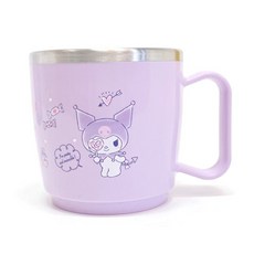 산리오 시나모롤 마이멜로디 쿠로미 포차코 식기세척기 스텐컵 유아 아동 물겁, 1개