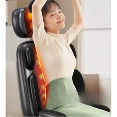 옴박 소형안마의자 소파 작은 안마기 미니 의자, 상세페이지 참고, 고급형 블랙 마사지
