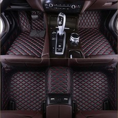 맞춤형 스바루용 자동차 바닥 매트 모든 모델 포레스터 아웃백 레거시 XV Wrx sti 임프레자 인테리어 액세서리 카펫 가죽, 07 Beige