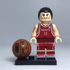 중국레고 NBA 9종 모음 조던 커리 코비 샤킬오닐 맥그레이디 르브론 제임슨 등 호환 미니피규어 레고, 147 야오밍