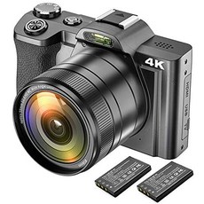 Aabeloy 비디오 카메라 캠코더 DC201-2.7K-90546, 단일옵션, 02.4K