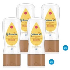 존슨즈 베이비 Johnsons Baby 오일 젤 위드 시어 & 코코아 버터 Oil Gel with Shea & Cocoa Butter, 4개, 192ml