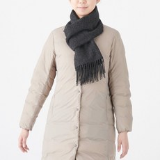 무인양품 MUJI 울 단색 머플러 F9AD611