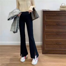 되는 법이다 UP 몰딩 로마 면 커브 트임 절개 슬릿 캐쥬얼 긴바지 봄