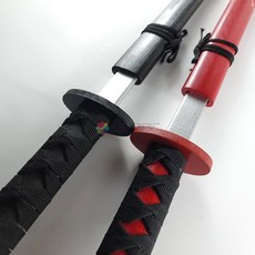 붉은조각 목검 장난감칼 애니st 코스프레 플라스틱칼 장난감칼 닌자목검 칼모형 검도 초보 연습용 목검 나무 원목 모형칼 일본도 칼싸움 놀이 놀이공원칼 광선검 모형검 사무라이칼, 블랙