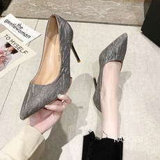 8cm그레이하이힐