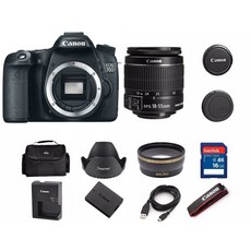 캐논 70D EOS DSLR Digital Camera with EF-S 18-55mm IS (2 LENS) 1894C002