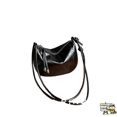 반달크로스백 양가죽 반달백 레더 크로스 여대생 하프문백 가죽 숄더