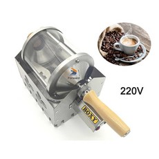 가정용 석영 유리 커피 콩 베이킹 기계 자동 스토브 탑 로스터 용량 400g 110V 220V, 01 220V, 1개