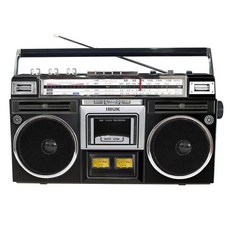 카세트플레이어 테이프 레코더 복고풍 플레이어 80년대 라디오 Bluetooth 오디오, 블랙 MK-910 레귤러 모델