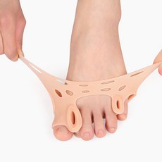 포풋 자브오 실리콘 발가락 분리패드 충격흡수 무지외반 엄지외반 발변형 발가락변형 발가락링 교정기