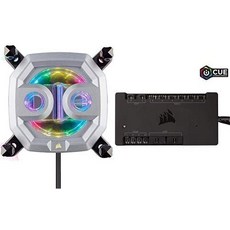 (관부가세별도) Corsair CPU Water Block XC9 RGB (2066/sTR4) Intel 2066 and AMD sTR4 and Commander Pro-B07XW28XRL, one colorone size