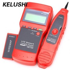 [해외] NF8208 RJ45 네트워크 케이블 테스터 와이어 추적기 진단 톤 트레이서 이더넷 다목적 LCD 디스플레이, 상세내용표시
