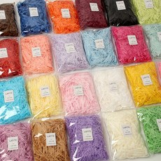 종이 스타핑 스터핑 쵸핑 초핑 선물 포장 완충재 잔주름 컷 종이 500g, 1통, 핑크