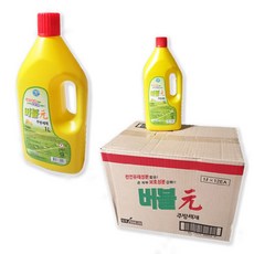 대주 버블퐁 1리터 12개입 주방세제 1종세제 오렌지향 주카리스, 12개, 1L
