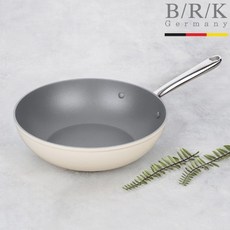 BRK [BRK] 에볼루션 풀 인덕션 WOK/궁중팬 28cm (밀크)